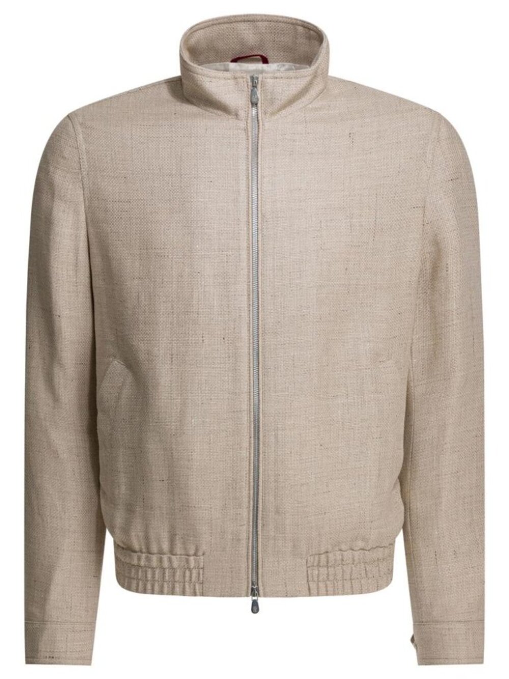 Brunello Cucinelli Silk Linen And Wool Hopsack Jacket Tag Size 52 Men